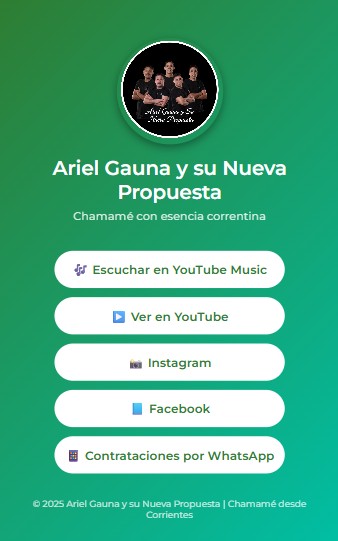 Demo linktree Ariel Gauna